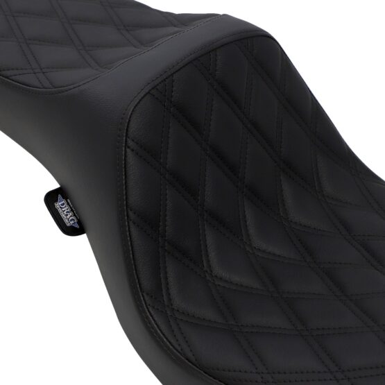 Drag Specialties Predator III Seat Black For Harley Dyna Models - Image 2