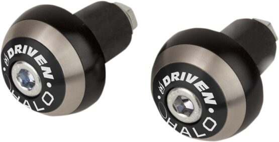 Driven Halo Bar Ends Black Aluminum DHBEW-BK