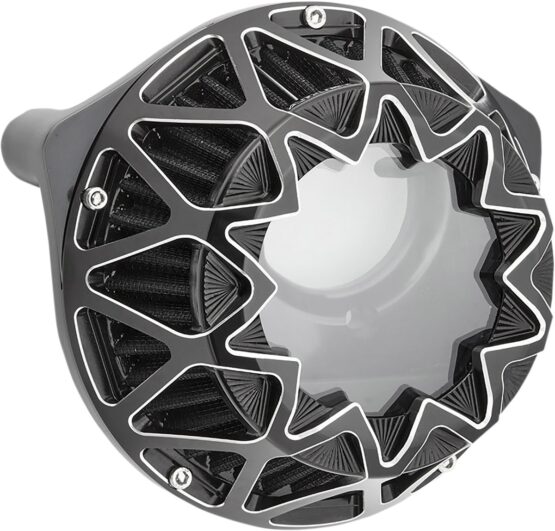 Arlen Ness Crossfire Air Cleaner Contrast Cut Black