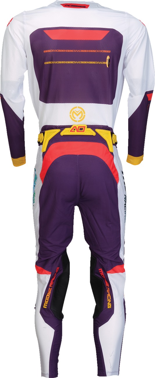 Moose Alpha One Jersey Men's Small White Yellow Purple Red - Image 3