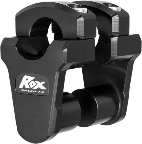 ROX Speed FX Pivoting Handlebar Risers 2in Black for 1-1/8in Bar Clamps