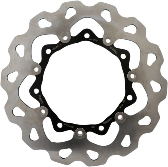 Full-Floating Agitator Wheel Front Brake Rotor - Black