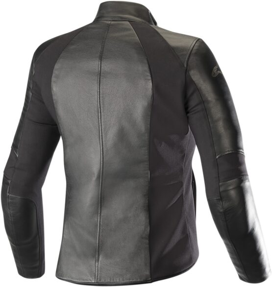 Women's Vika V2 Leather Street Riding Jacket Black US Medium - Image 3