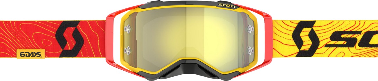 Scott Prospect LE 6-Days Goggle ISDE Spain Yellow Chrome Lens Adult - Image 3