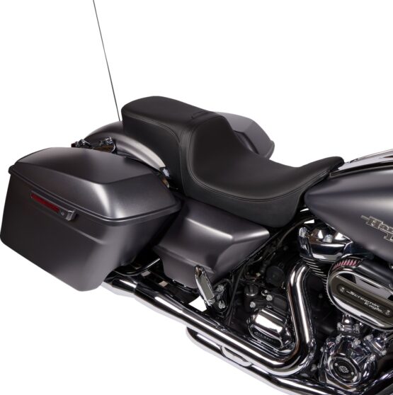 Drag Specialties Performance Predator 2-Up Seat Black For Harley FLTR/FLHT - Image 2