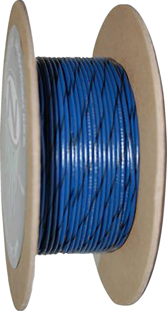 NAMZ 100ft 20 AWG Blue/Black Stripe Primary Wire Spool