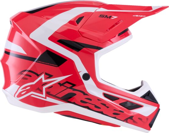 Alpinestars SM7 Deed Helmet Gloss Red/Black/White Large - Image 2