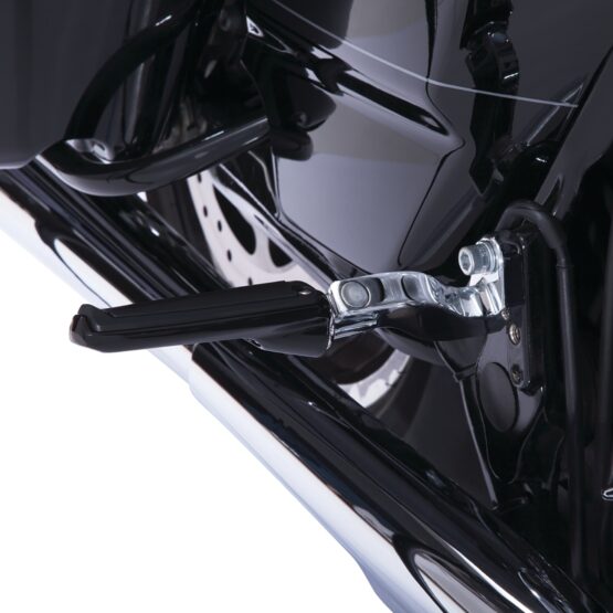 Ciro Black Rail Footpegs w/ Harley Male Mount - Image 2