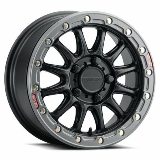 Raceline Alpha Beadlock 15x7 5x114.3 +25 Black Gunmetal Ring Wheel