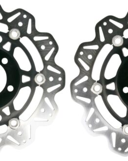 VEE Style Brake Rotors - Black Center Front Set