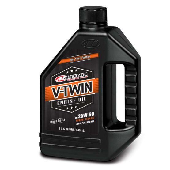 Maxima V-Twin Mineral Engine Oil 25W60 1 qt.