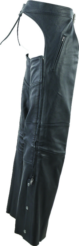 Kuryakyn Longhaul Leather Chaps Black Large Men's - Image 6