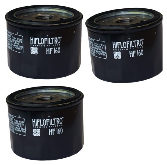 HF160 Oil Filter - Black - 3 Pack