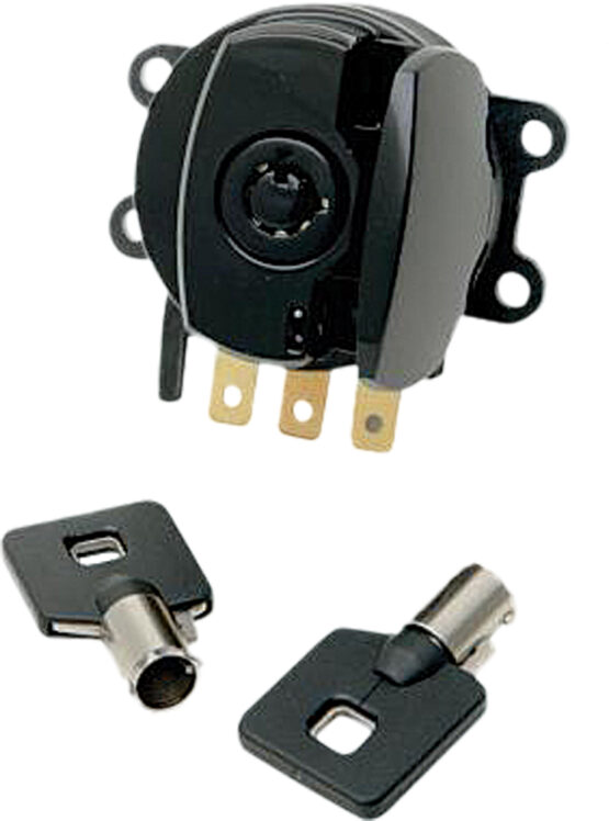 HardDrive Side Hinge Ignition Switch Black For FXST FLST