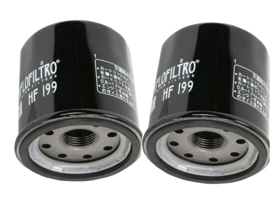 HF199 Oil Filter - Black - 2 Pack