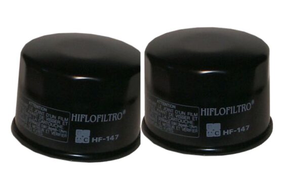 HF147 Oil Filter - Black - 2 Pack