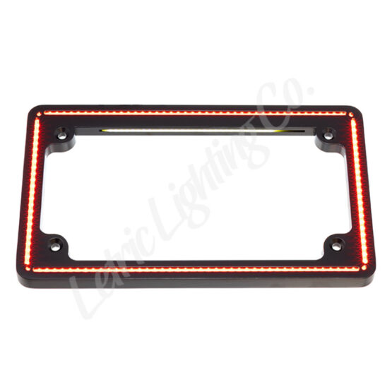 Letric Lighting Perfect Plate Light Frame Matte Black For Indian Scout - Image 2
