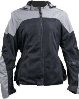 Speed and Strength Starstruck Mesh Jacket Grey/Black Womens XL