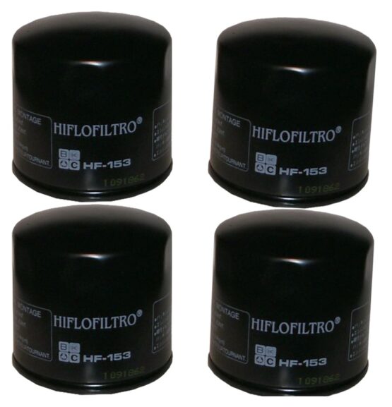 HF153 Oil Filter - Black - 4 Pack