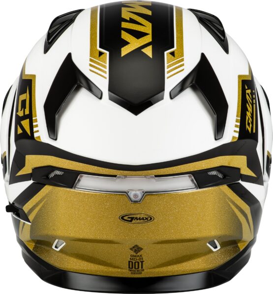 GMAX MD-01 Volta Modular Helmet White/Gold/Black Small - Image 2