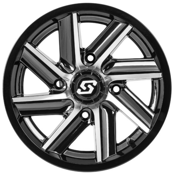 Sedona Chopper Wheel 14x7 4/156 4+3 Black Machined - Image 2
