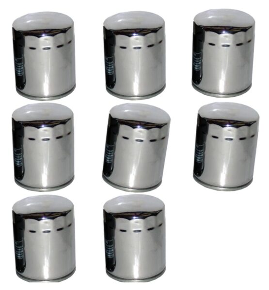 HF171C Oil Filter - Chrome - 8 Pack