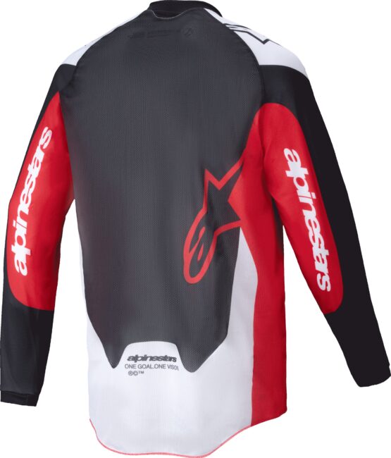 Alpinestars Pro-Dura Jersey LG Black/Bright Red/White - Image 2