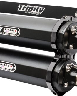 Stage 5 Slip On Exhaust, Cerakote Black - Dual Mufflers
