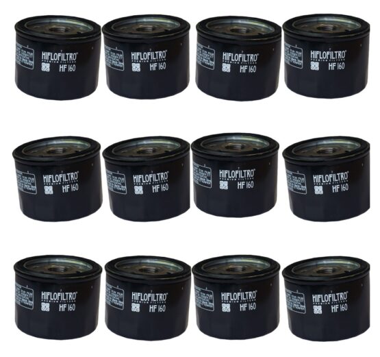 HF160 Oil Filter - Black - 12 Pack