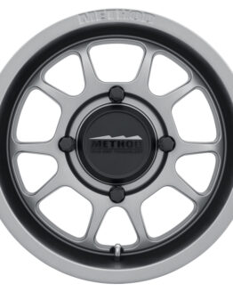 MR409 Bead Grip 15x8 / 4+4/0mm Offset / 4x156 / 132mm CB Steel Grey Wheel