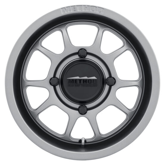 MR409 Bead Grip 15x8 / 4+4/0mm Offset / 4x156 / 132mm CB Steel Grey Wheel