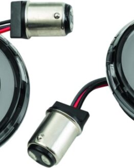 Tracer L.E.D. Turn Signal Inserts Red/Red Smoke Lens Rear