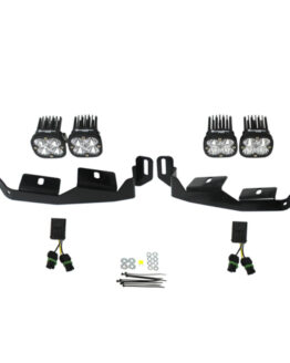 Baja Designs Headlight Kit Black/Clear Cold White Fits 2014+ RZR XP1000