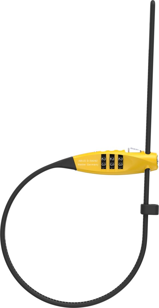 ABUS Travelguard Straplock Yellow Security Cable Lock Universal