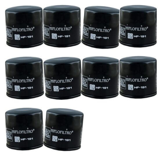 HF191 Oil Filter - Black - 10 Pack