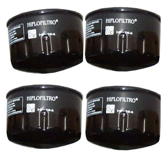 HF164 Oil Filter - Black - 4 Pack