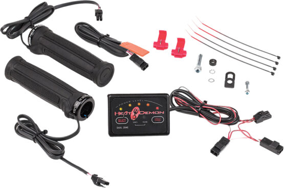 Heat Demon Dual Zone Clamp-On Heated Grips for ATV 7/8in Handlebars - Image 2