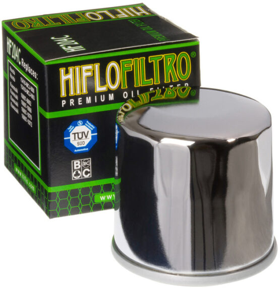 HF204C Oil Filter - Chrome - 8 Pack - Image 2