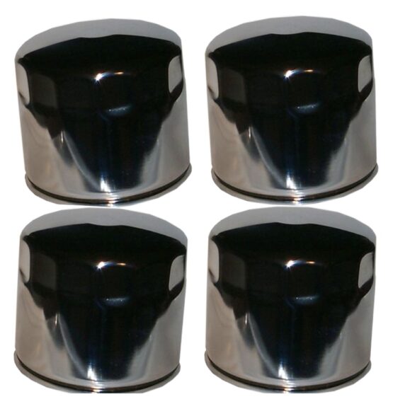 HF172C Oil Filter - Chrome - 4 Pack