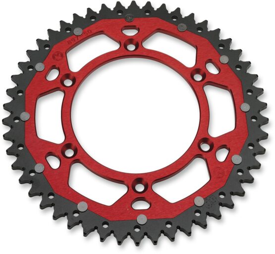 48T Red Dual Metal Rear Sprocket