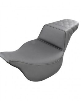 Step-Up Rear Lattice Stitch 2-Up Seat - Black