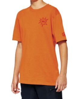 100% Youth Smash Tee Orange YXL