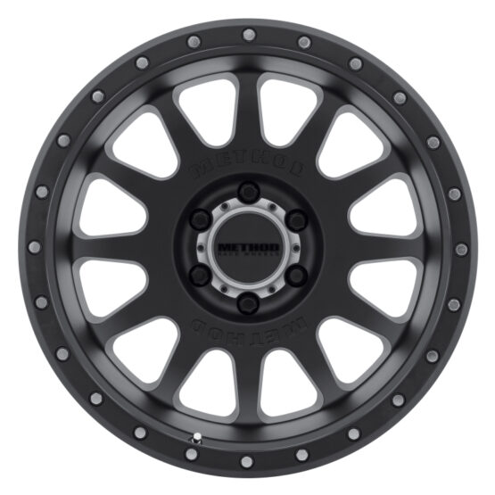 MR605 NV 20x9 -12mm Offset 6x135 87mm CB Matte Black Wheel
