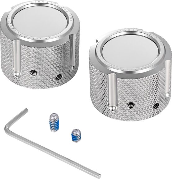 Figurati Designs Front Axle Nut Cover Stainless Steel Smooth Silver