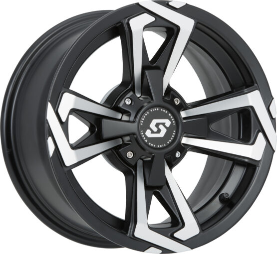 Sedona Riot Wheel 14x7 4+3 Satin Machined Black 4/156 Bolt Pattern - Image 2