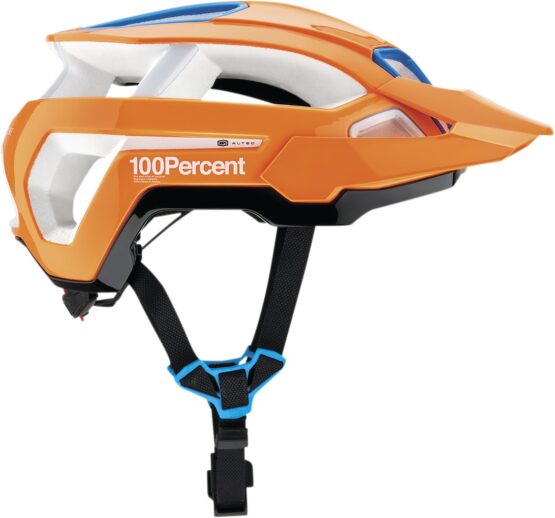 100% Altec Fidlock Bicycle Helmet L/XL Orange Blue White