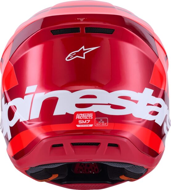 Alpinestars SM7 Core Helmet Gloss Red XL - Image 3