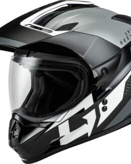 GMAX GM-11 Decima Dual Sport Helmet Black/Grey/White Large