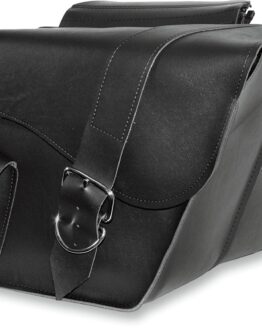 Willie & Max Ranger Slant Saddlebags 16"x11"x6.5" Black Pair