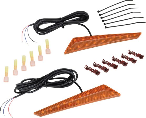 Mirror Mount LED Turn Signals / Marker Lights w/ Amber Lens